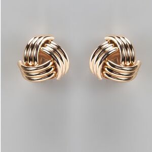 Elegant Gold Knot Earrings A1087